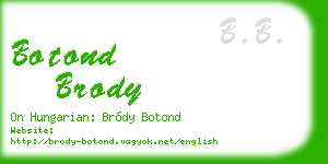 botond brody business card
